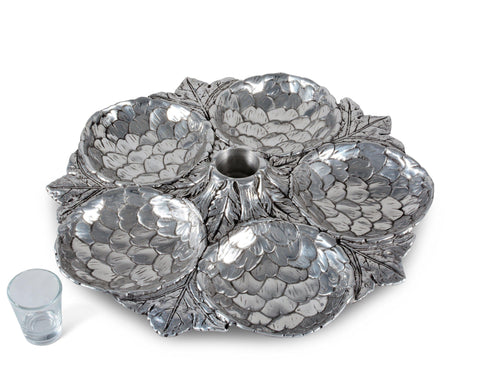 Arthur Court Artichoke 5 Section Snack Tray
