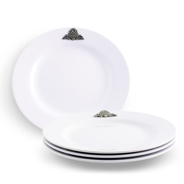 Arthur Court Artichoke Melamine Lunch Plates - Set of 4