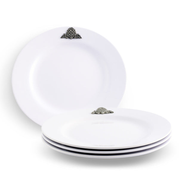 Arthur Court Artichoke Melamine Lunch Plates - Set of 4