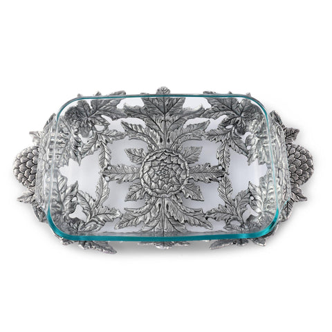 Arthur Court Artichoke Pyrex Holder 3qt