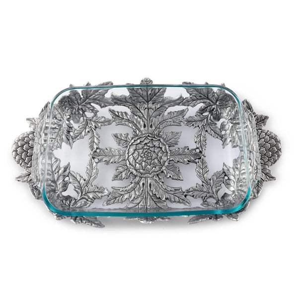 Arthur Court Artichoke Pyrex Holder 3qt