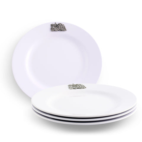 Arthur Court Grape Melamine Lunch Plates - Set of 4