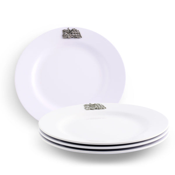 Arthur Court Grape Melamine Lunch Plates - Set of 4