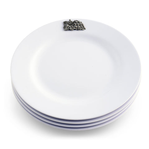 Arthur Court Grape Melamine Lunch Plates - Set of 4