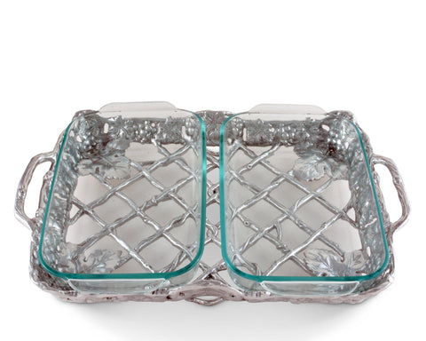 Arthur Court Grape Pyrex Holder 2qt