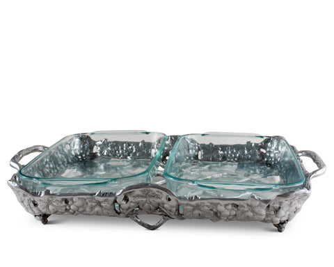 Arthur Court Grape Pyrex Holder 2qt