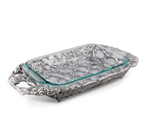 Arthur Court Grape Pyrex Holder 3qt