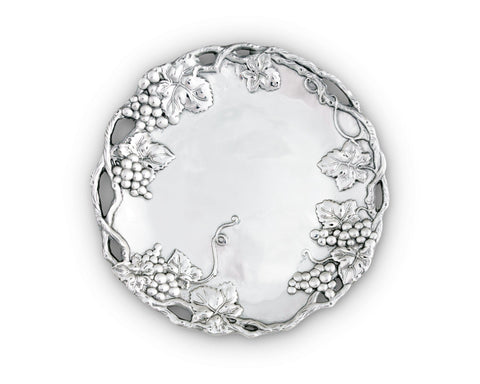 Arthur Court Grape Round Tray 15