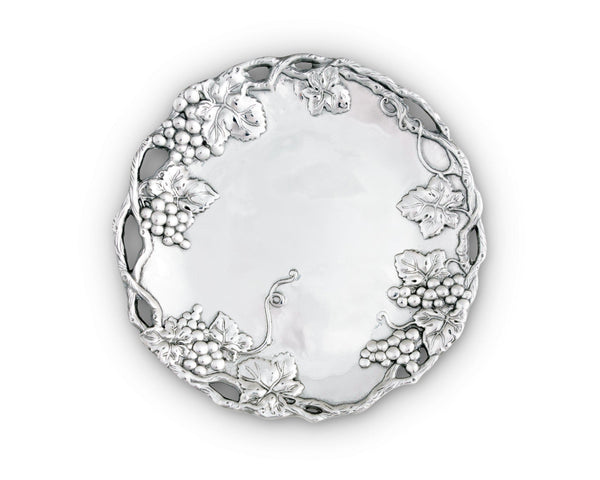 Arthur Court Grape Round Tray 15