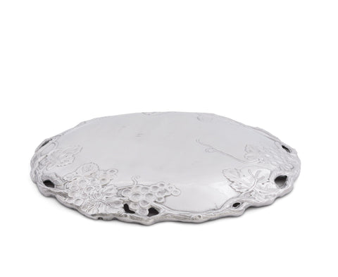Arthur Court Grape Round Tray 15
