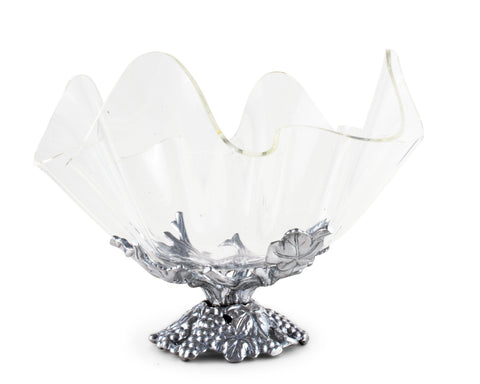 Arthur Court Grape Stand Acrylic Bowl 11