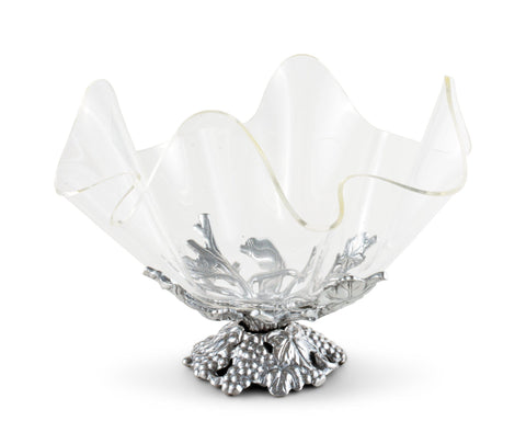 Arthur Court Grape Stand Acrylic Bowl 11