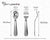 Krysaliis Teddy Silver Plate Classic Spoon Fork Set Measurements