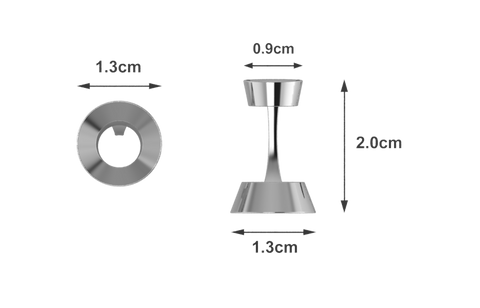 Krysaliis Sterling Trendy Cufflinks Measurements