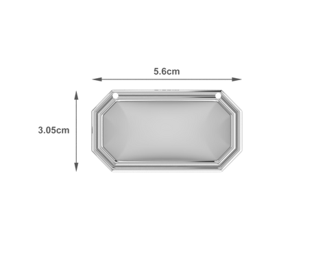 Krysaliis Silver Plate Classic Engravable Decanter Label