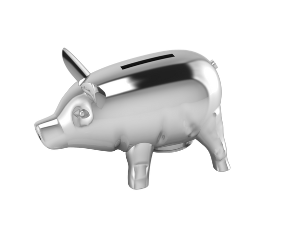 Krysaliis Silver-plate Piggy Baby Bank